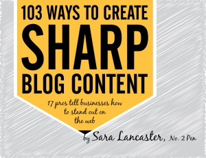 103 Ways to Create Sharp Blog Content