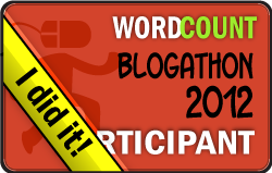 2012 WordCount Blogathon I Did It! badge