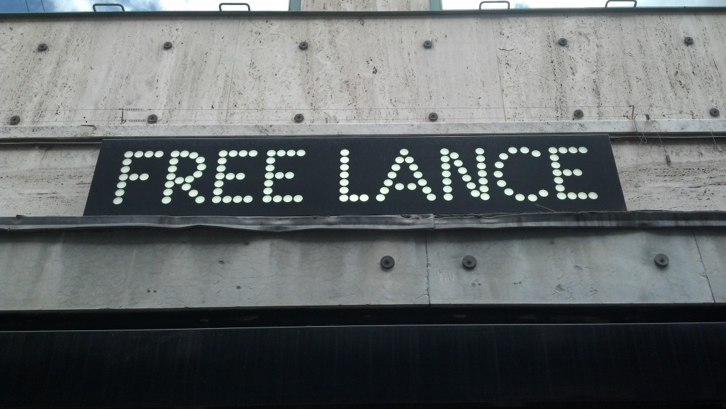 "Freelance" sign
